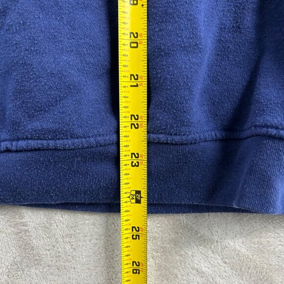 Rebecca Malone Sweater Blue XL Long Sleeve Autum Leaf Sweatshirt Crewneck - Picture 5 of 6